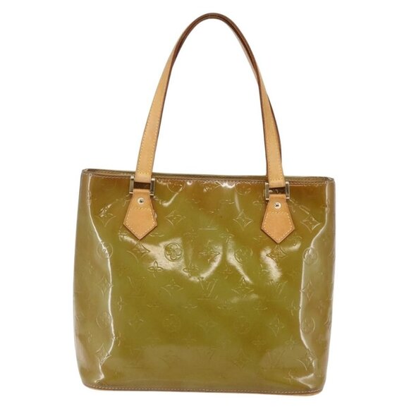 LOUIS VUITTON Monogram Vernis Houston Hand Bag Baby Blue M91005 LV Auth 144586 - Picture 3 of 16